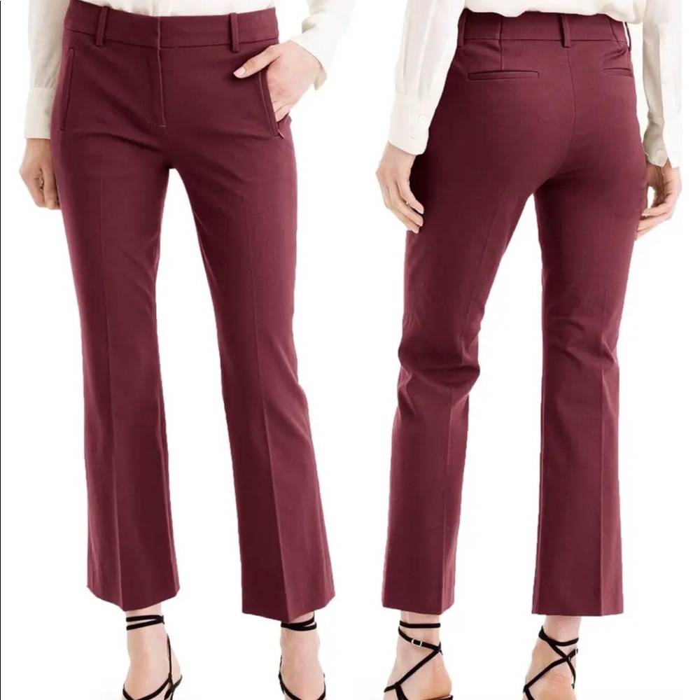 J. Crew Teddie Bi-Stretch Cotton Blend Pants